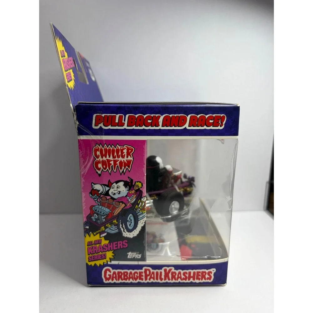 Garbage Pail Kids Krashers Evil Eddie Chiller Coffin Pull Back Racer Topps Toy